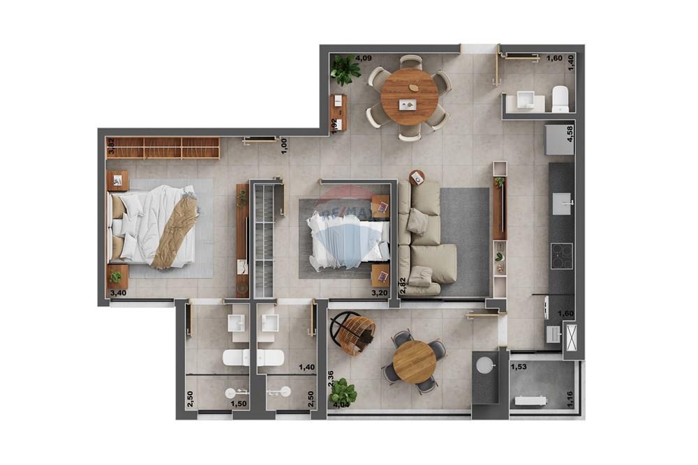 Apartamento - Venda - Ribeirão Preto , São Paulo - 001_DPM_SOLARIS_PLH_APTO TIPO 02_HR.jpg - 780281024-5