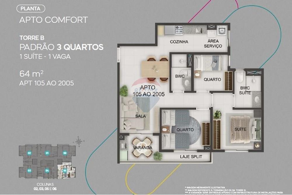 Apartamento - Venda - Maceió , Alagoas - Mood_Planta_Apto Confort.JPG - 850271247-14