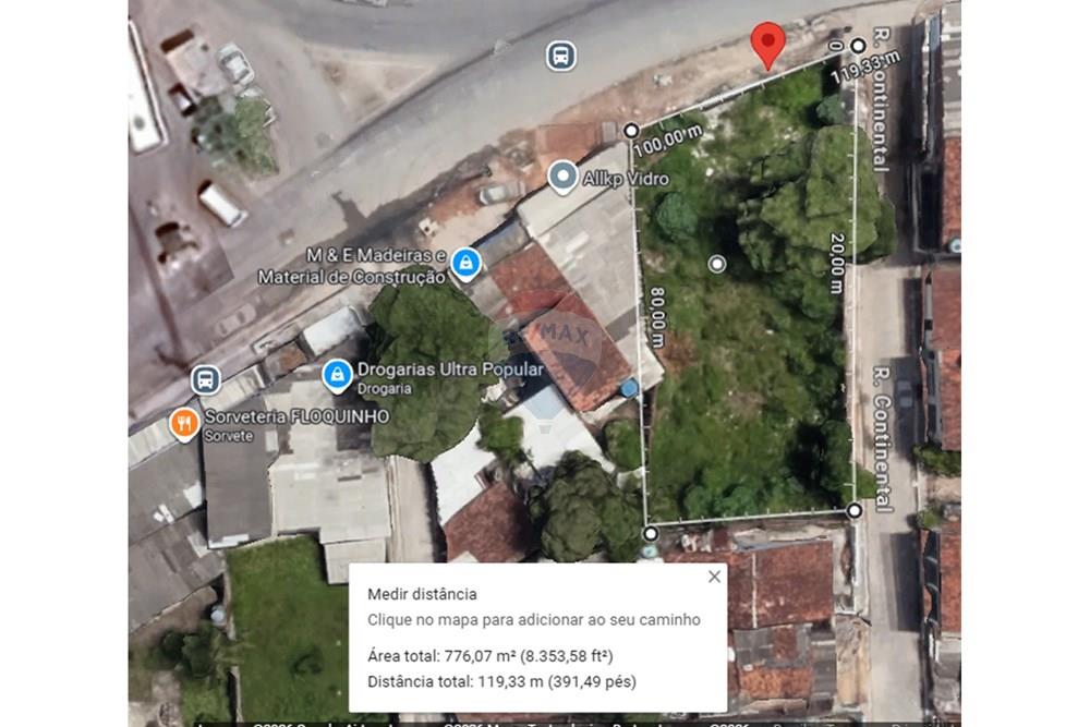 Terreno - Venda - Recife , Pernambuco - MEDIDAS PELO GOOGLE.jpg - 850191023-68