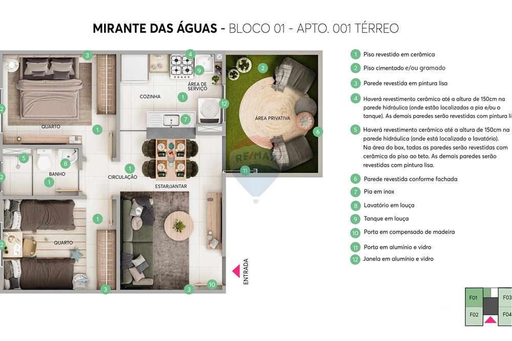 Apartamento - Venda - Maceió , Alagoas - MIRANTE DAS AGUAS_PH_FINAL_APTO001 TERREO.jpg - 850271247-7
