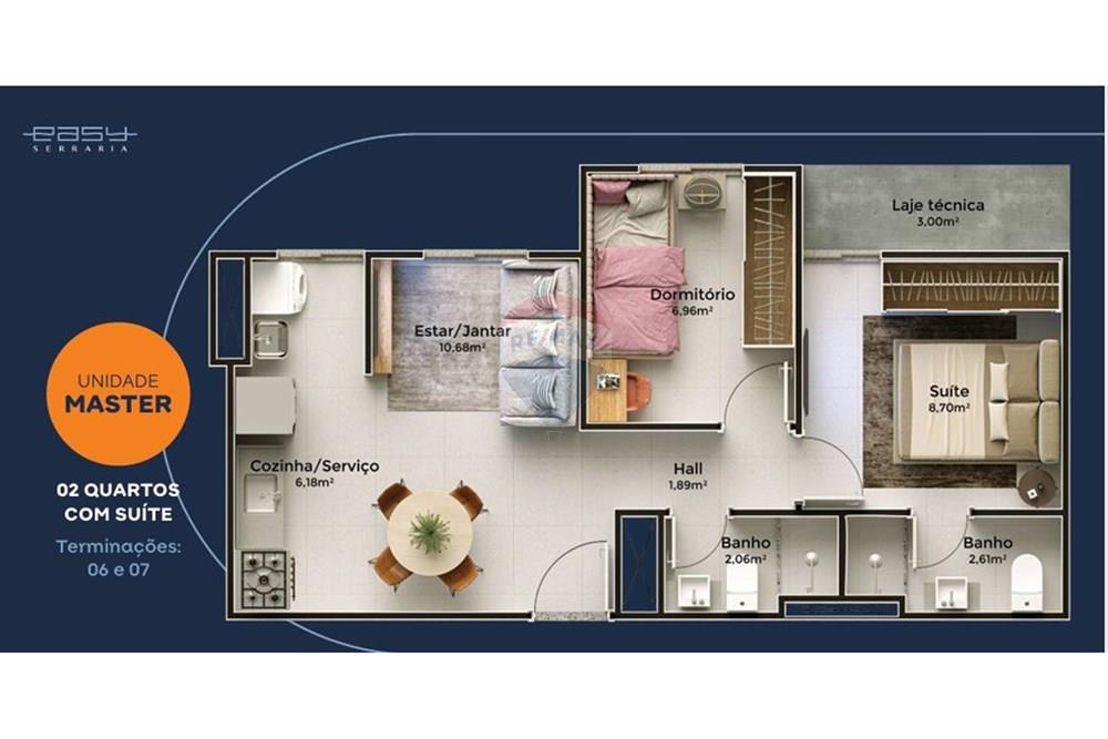 Apartamento - Venda - Maceió , Alagoas - easy planta baixa master.JPG - 850271243-4