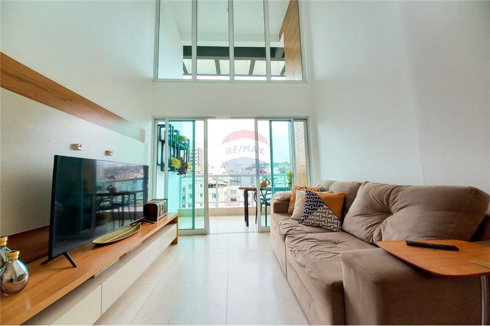 Apartamento - Alugar - Juiz de Fora , Minas Gerais - SALA DE ESTAR COM PE DIREITO DUPLO - Sala de estar - 860361003-322