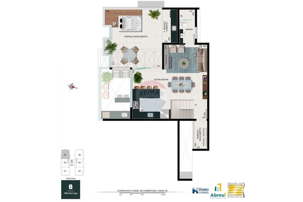 Cobertura - Venda - Juiz de Fora , Minas Gerais - planta-baixa-cobertura-2o-pav--coluna-05 (1).jpg - 860321018-124