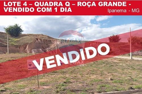 Venda-Terreno-Roça Grande , 04 -Q  - Roça Grande  - Centro , Ipanema , Minas Gerais , 36950-000-870451013-29