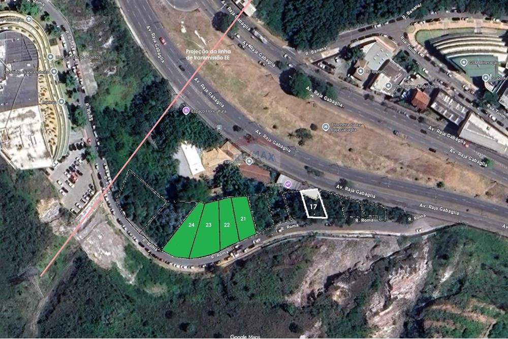 Terreno - Venda - Belo Horizonte , Minas Gerais - 1 vista Google com superposição lotes.jpg - 870251008-132