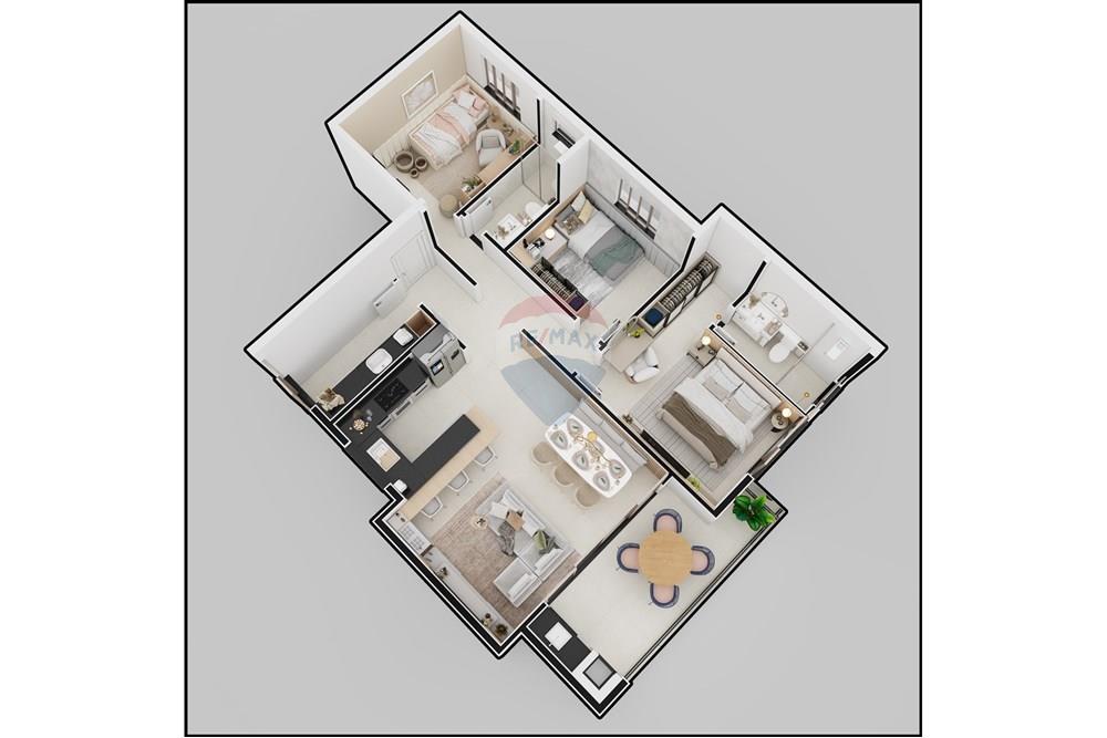 Elamine - Korter - Ipatinga , Minas Gerais - BR - Planta Humanizada Apartamento tipo.jpg - 870711007-23