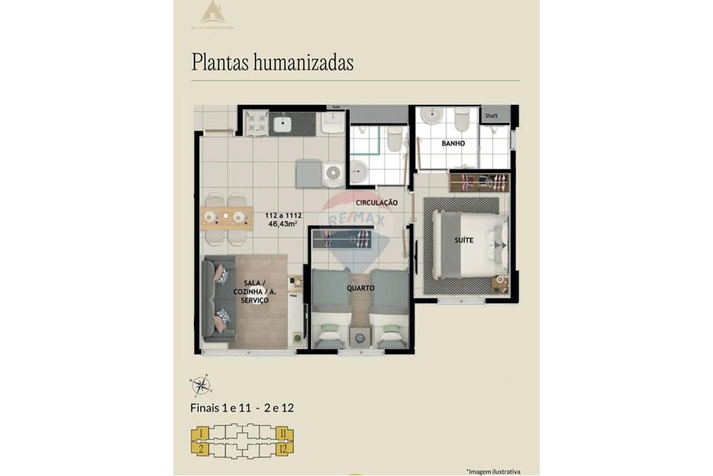 Apartamento - Venda - Samambaia , Distrito Federal - 5 - Planta_com_suite.jpg - 880391001-164