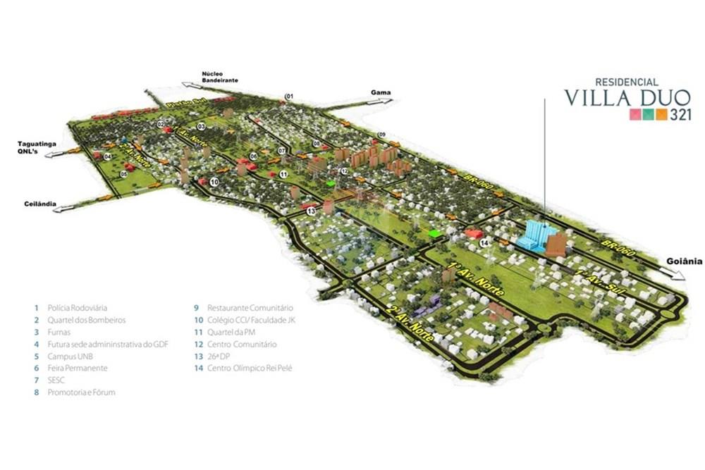 Apartamento - Alugar - Samambaia , Distrito Federal - Residencial Villa Duo 321 - Samambaia Sul MAPA.jpg - 880401014-17