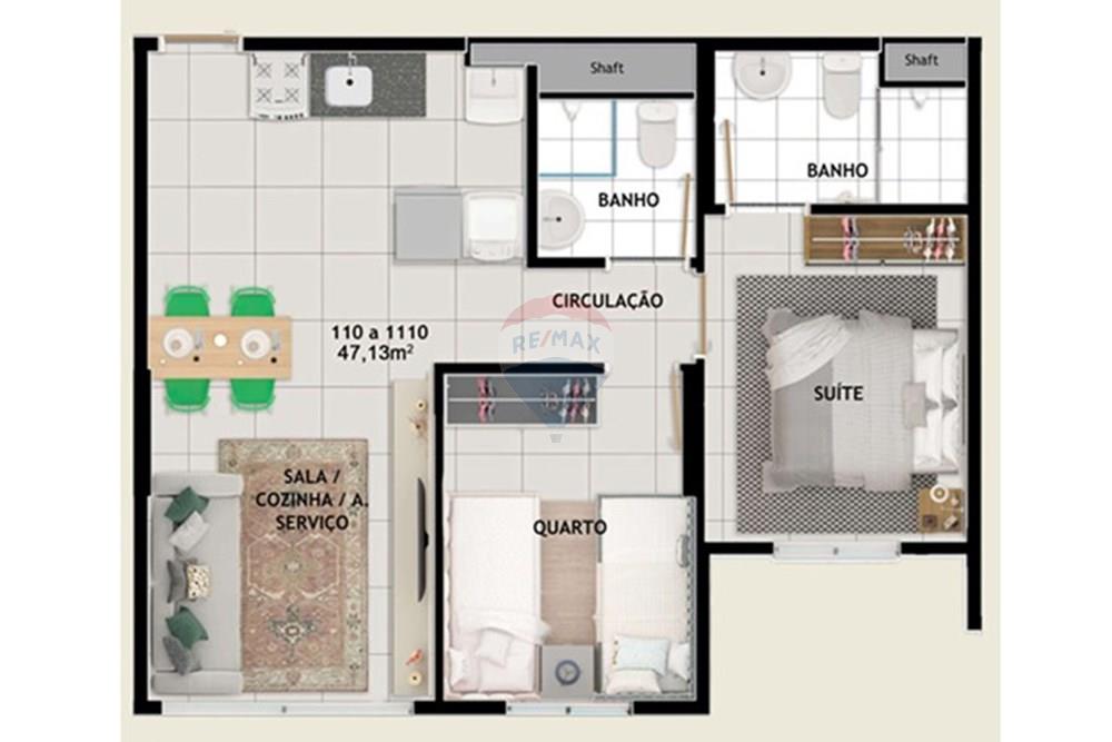 Apartamento - Venda - Samambaia , Distrito Federal - PLANTA DO SH PARADISO 2.jpg - 880391076-6