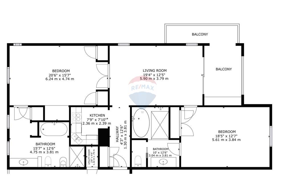 Condo/Apartment - For Sale - Kralendijk, Bonaire, Bonaire - Floorplan Harbour Village Kasa Buganvilla 925 - Matterport.jpg - 900171001-834