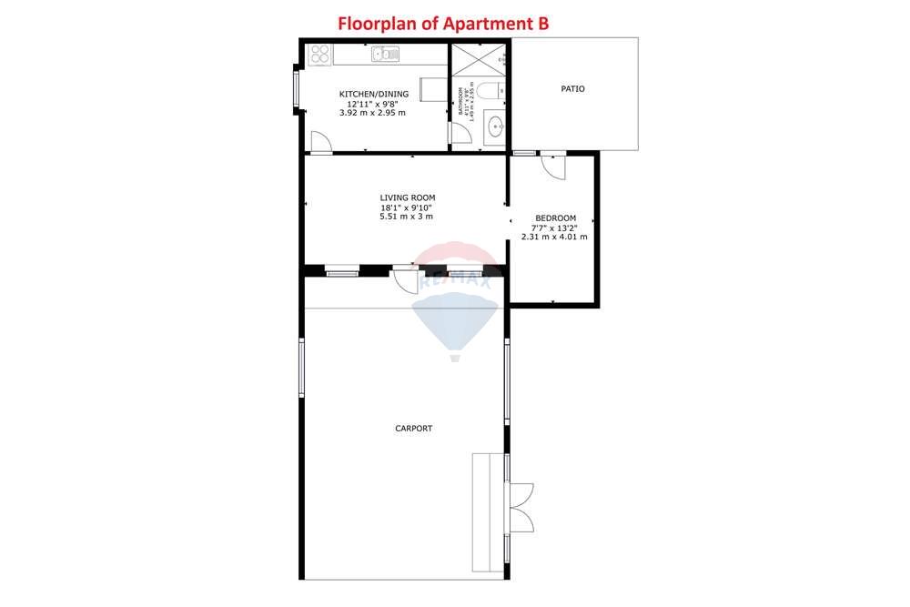 Villa - For Sale - Belnem, Bonaire, Bonaire - Luna 3 App B with mark.jpg - 900171001-745