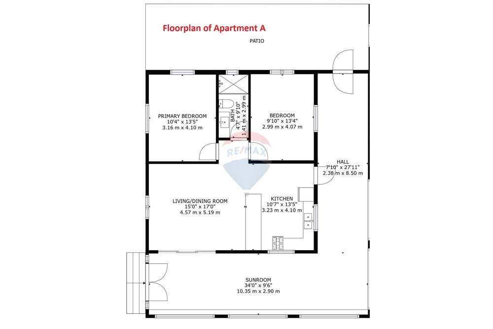 Villa - For Sale - Belnem, Bonaire, Bonaire - Floorplan Kaya luna 3A with mark.jpg - 900171001-745