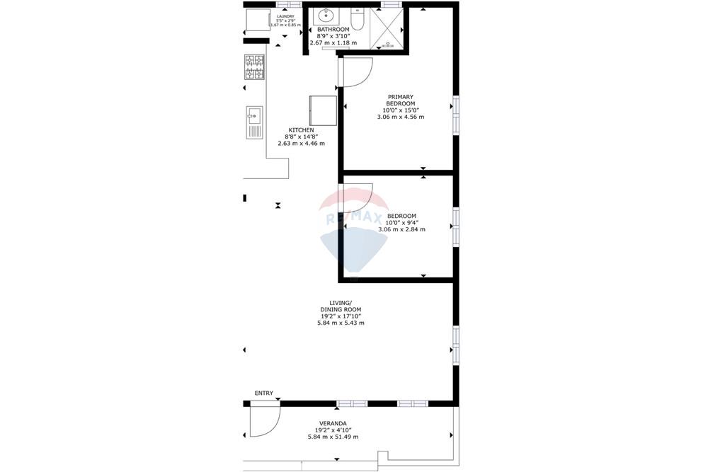 Condo/Apartment - For Sale - Kralendijk, Bonaire, Bonaire - Floorplan Apt 2C - Kaya Pop.jpg - 900171001-827