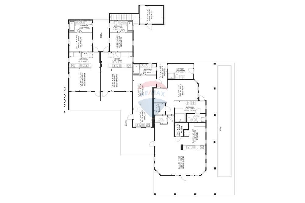 Villa - For Sale - Sabadeco, Bonaire, Bonaire - Floorplan Crown Terrace 110.jpg - 900171001-779